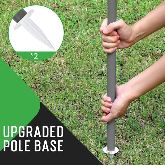 Ultimate Outdoor Badminton Set - Complete 20x3 Ft Anti-Sag Net, 4 Aluminum Rackets, 3 Shuttlecocks & Portable Carry Bag for Backyard & Beach Fun!