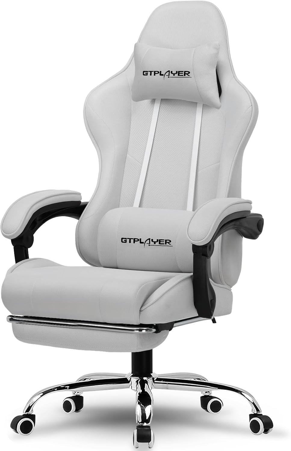 GTPLAYER Ergonomic Gaming Chair with Footrest & Lumbar Support