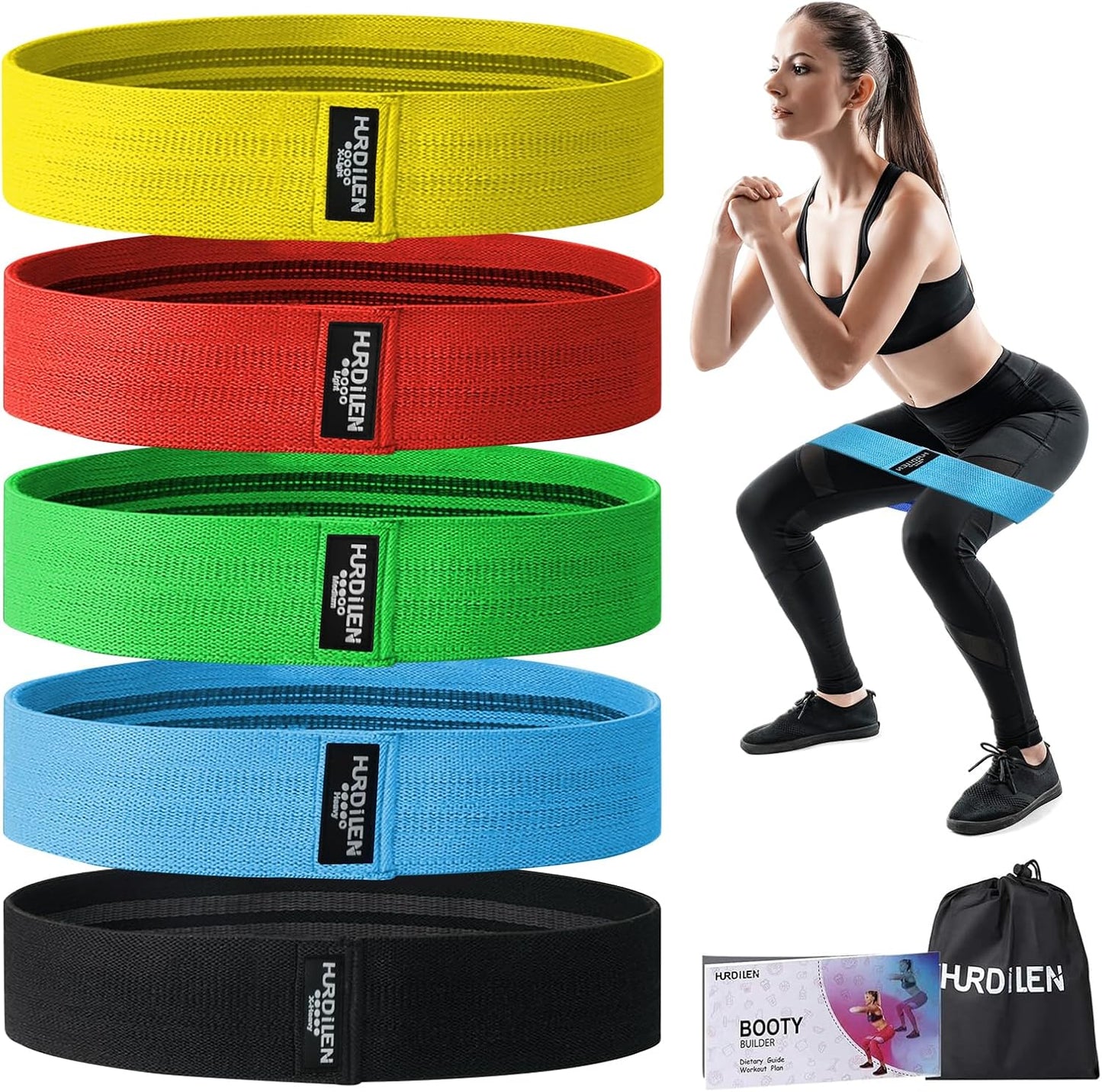 Ultimate Resistance Bands Set for Home Fitness - 3 Levels of Elastic Stretch Bands for Strength Training, Yoga, and Physical Therapy with Convenient Carry Bag - Perfect for Men & Women