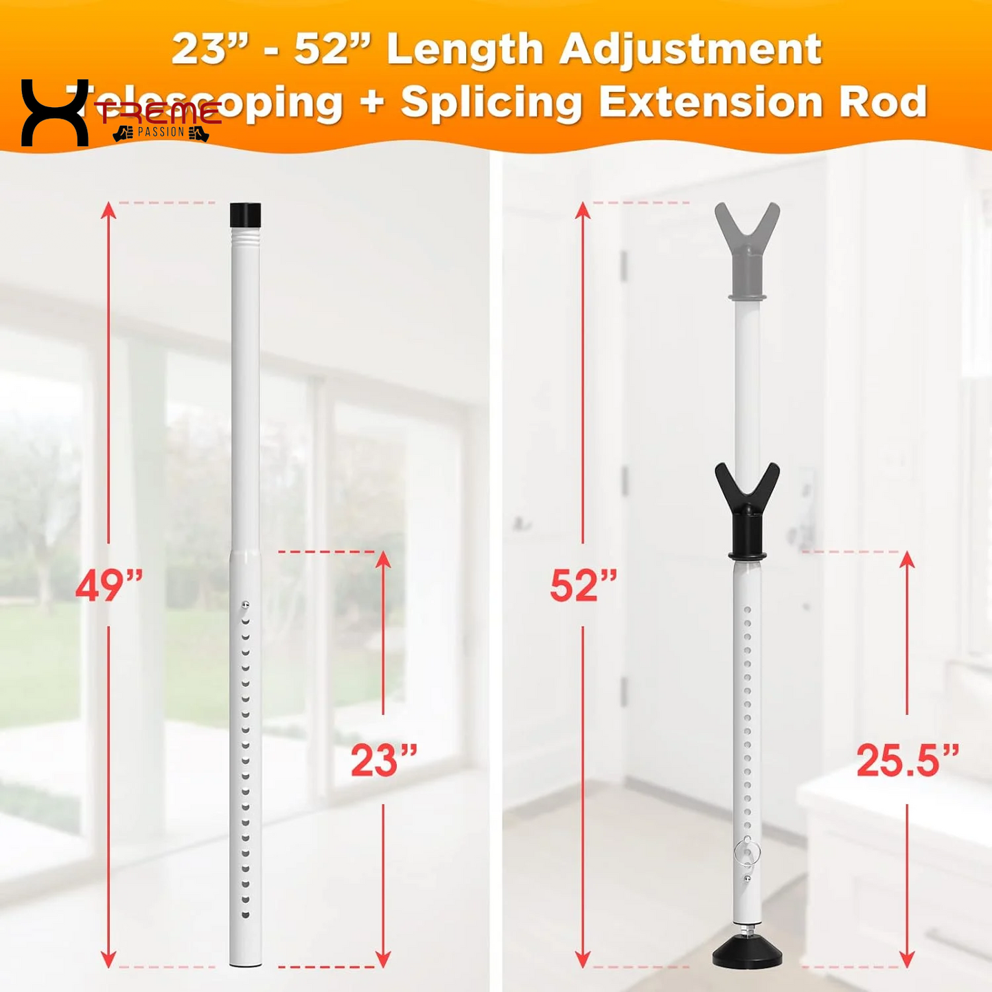 Ultimate Adjustable Sliding Door Security Bar - Custom Fit 28-45 Inch Home Protection for Apartments and Bedrooms