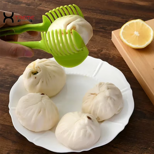 Versatile Handheld Tomato Slicer & Fruit/Vegetable Cutter - Essential Kitchen Gadget for Effortless Food Prep!