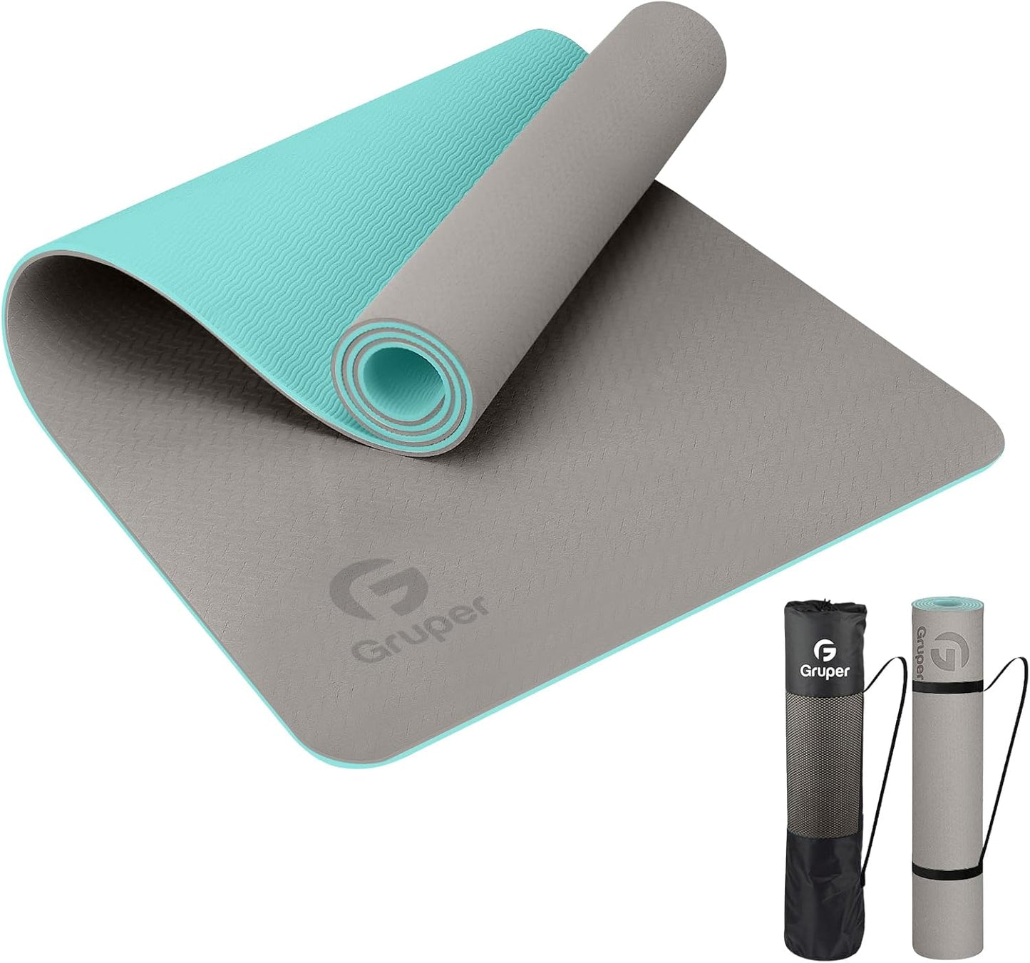 Non-Slip Eco-Friendly Yoga Mat with Carrying Strap - Perfect for Home Workouts, Pilates, and Fitness Enthusiasts!