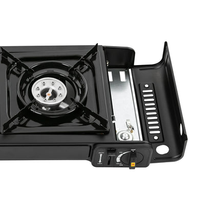 Portable Double-Head Gas Stove for Camping