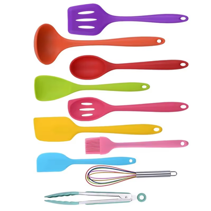  10-Piece Silicone Cookware Set 