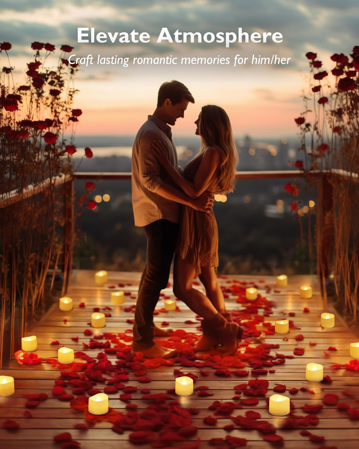 Illuminate Your Celebrations with 24 Flickering Flameless LED Tea Lights - 200+ Hours of Safe, Battery-Operated Ambiance for Every Occasion