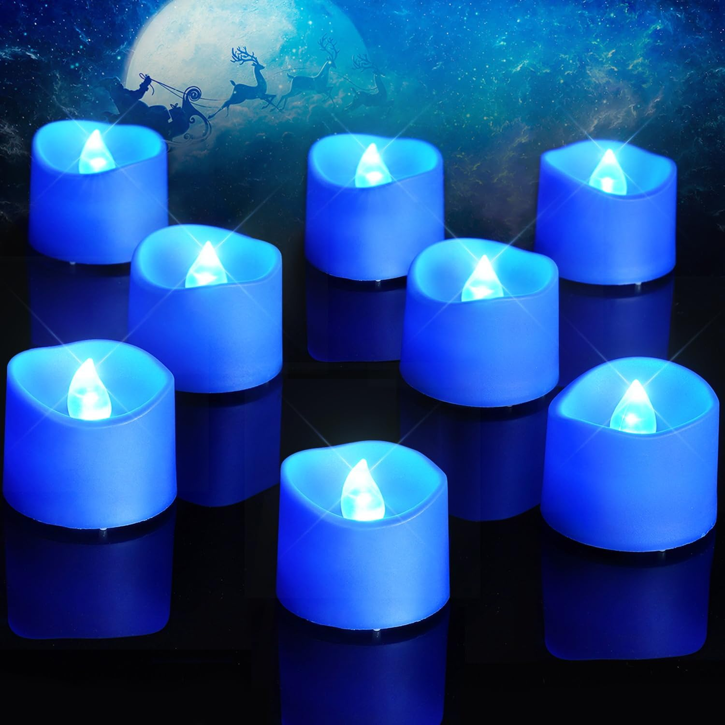 Illuminate Your Celebrations with 24 Flickering Flameless LED Tea Lights - 200+ Hours of Safe, Battery-Operated Ambiance for Every Occasion