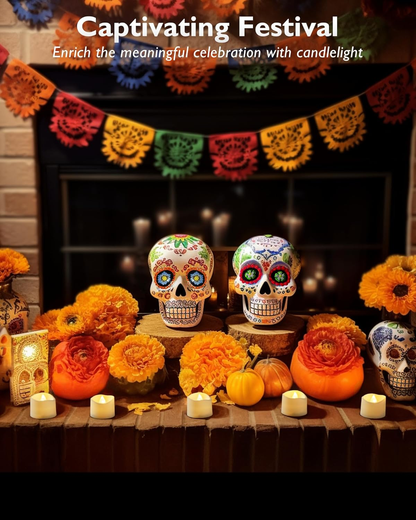 Illuminate Your Celebrations with 24 Flickering Flameless LED Tea Lights - 200+ Hours of Safe, Battery-Operated Ambiance for Every Occasion