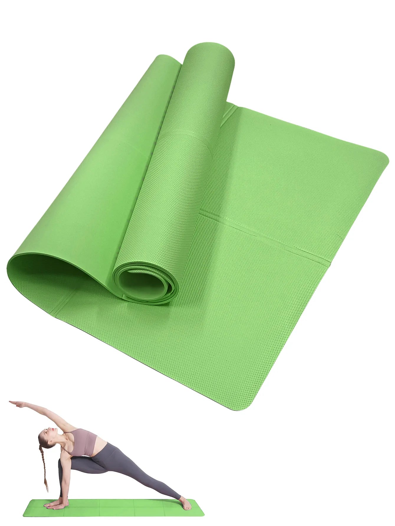 Elevate Your Workouts with Our Premium Non-Slip Yoga Mat - Perfect for Pilates & Fitness, Available in 3 Thickness Options for Ultimate Comfort!