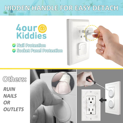 Protect Your Little Explorer with Our 50-Pack Baby Proofing Outlet Covers – Essential Safety Caps to Prevent Power Shock Hazards!