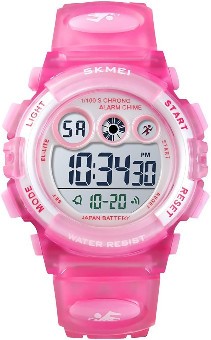 Kids Waterproof Digital Sport Watch - Perfect for Boys & Girls Ages 3-15 with Alarm, EL Backlight, Stopwatch & Military Design