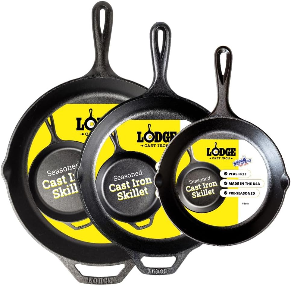 12-Inch Pre-Seasoned Cast Iron Skillet