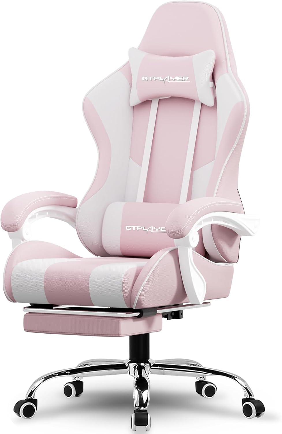 GTPLAYER Ergonomic Gaming Chair with Footrest & Lumbar Support