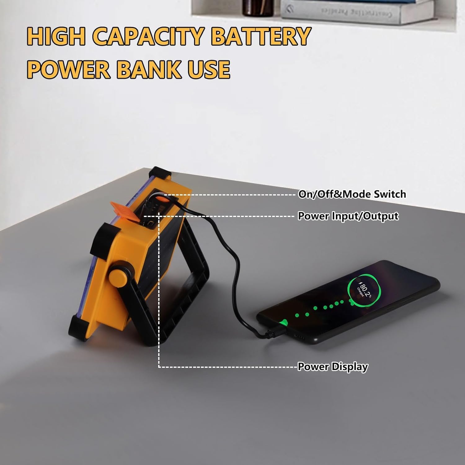 Solar Rechargeable LED Work Light 2-Pack
