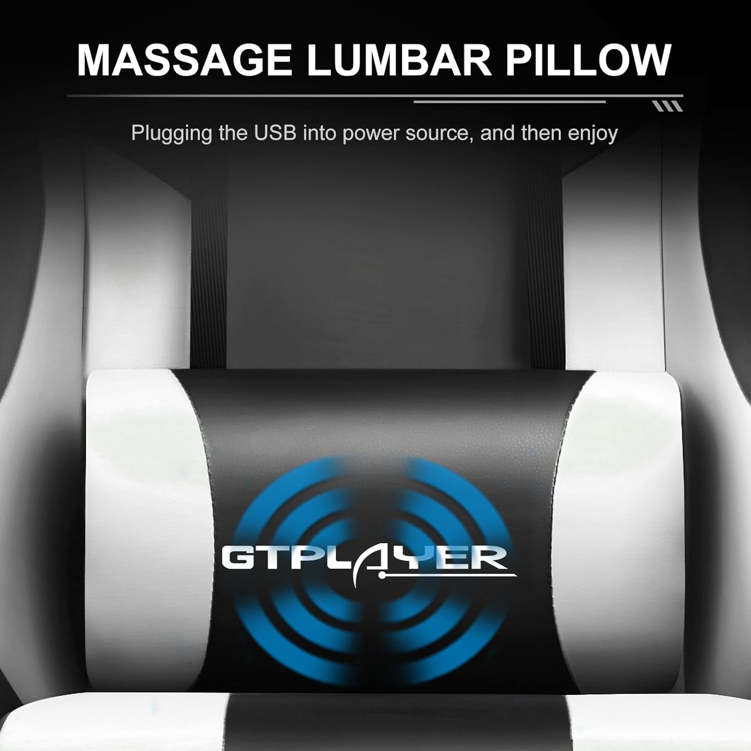 GTPLAYER Ergonomic Gaming Chair with Footrest & Lumbar Support