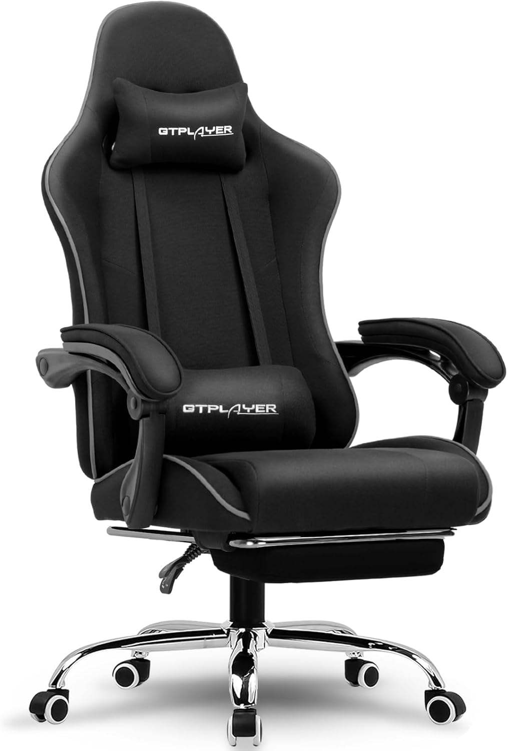 GTPLAYER Ergonomic Gaming Chair with Footrest & Lumbar Support
