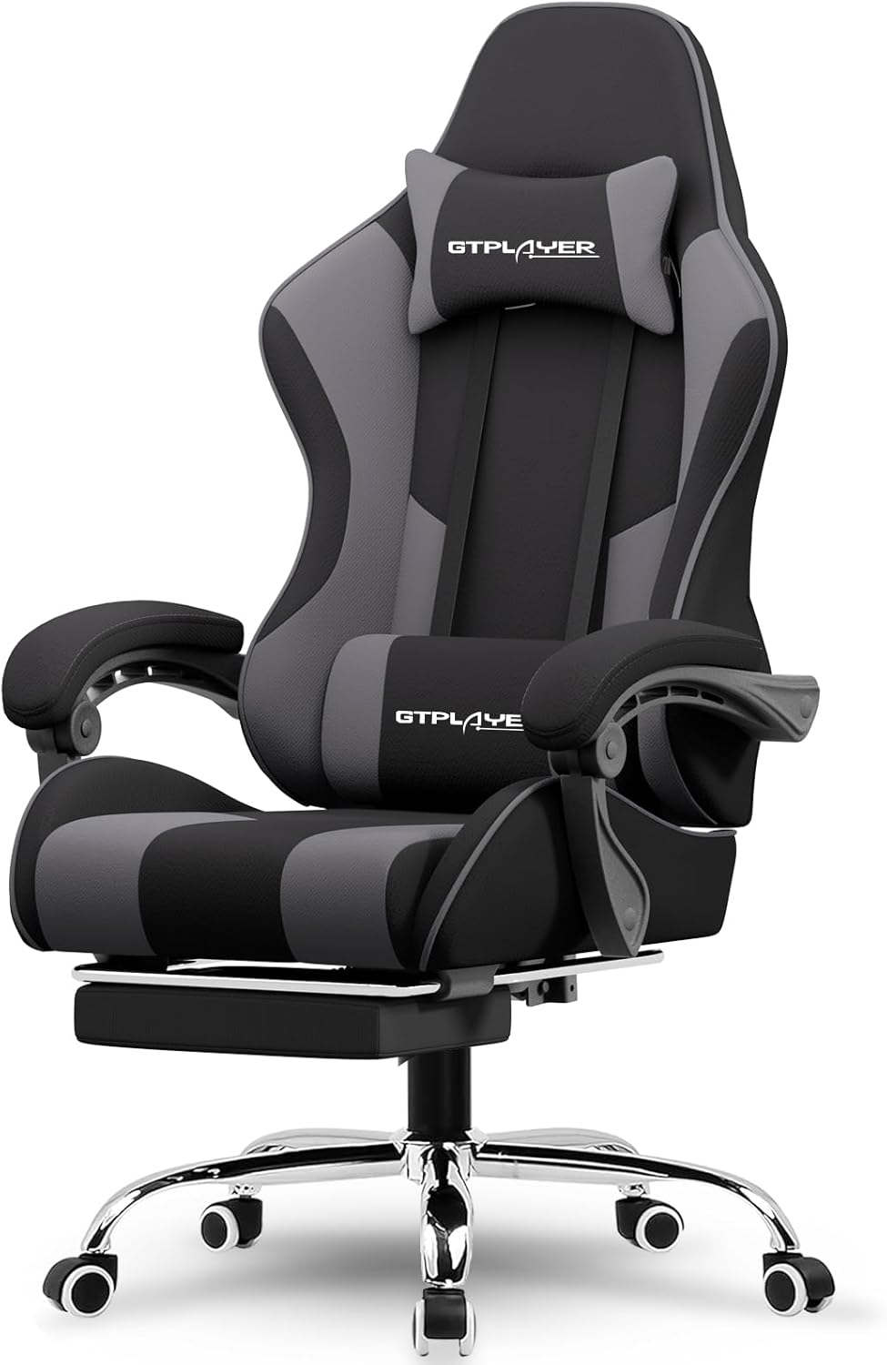 GTPLAYER Ergonomic Gaming Chair with Footrest & Lumbar Support