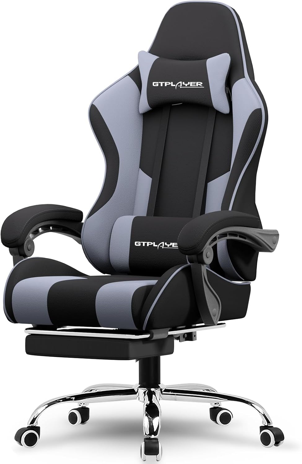 GTPLAYER Ergonomic Gaming Chair with Footrest & Lumbar Support