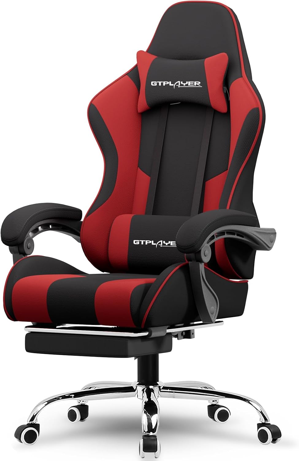 GTPLAYER Ergonomic Gaming Chair with Footrest & Lumbar Support
