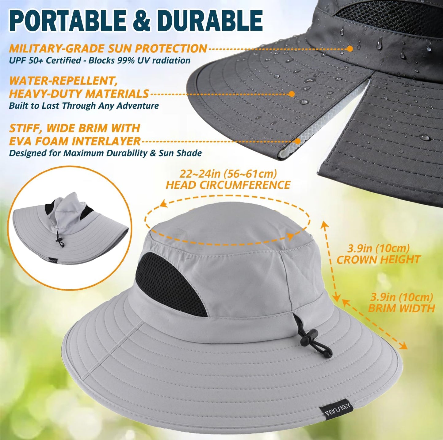 Wide Brim Sun Hat UPF 50+