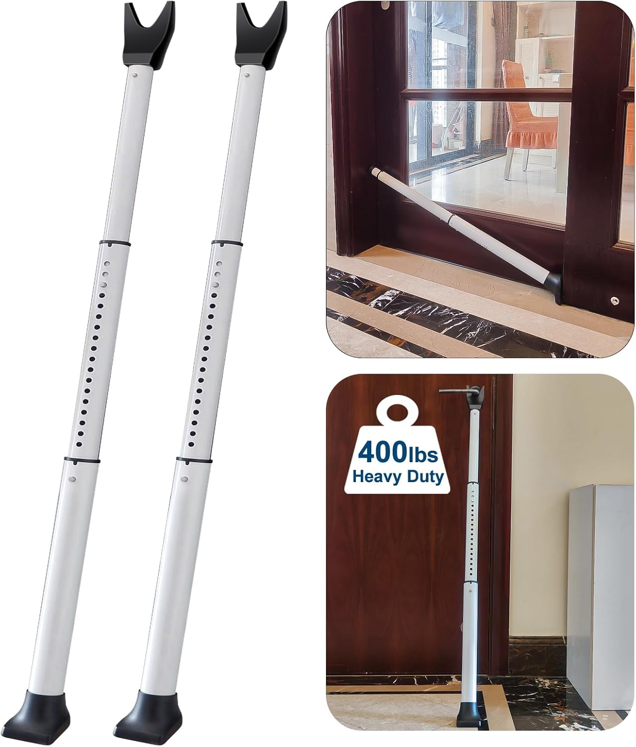 Heavy Duty Door Security Bar 2-Pack
