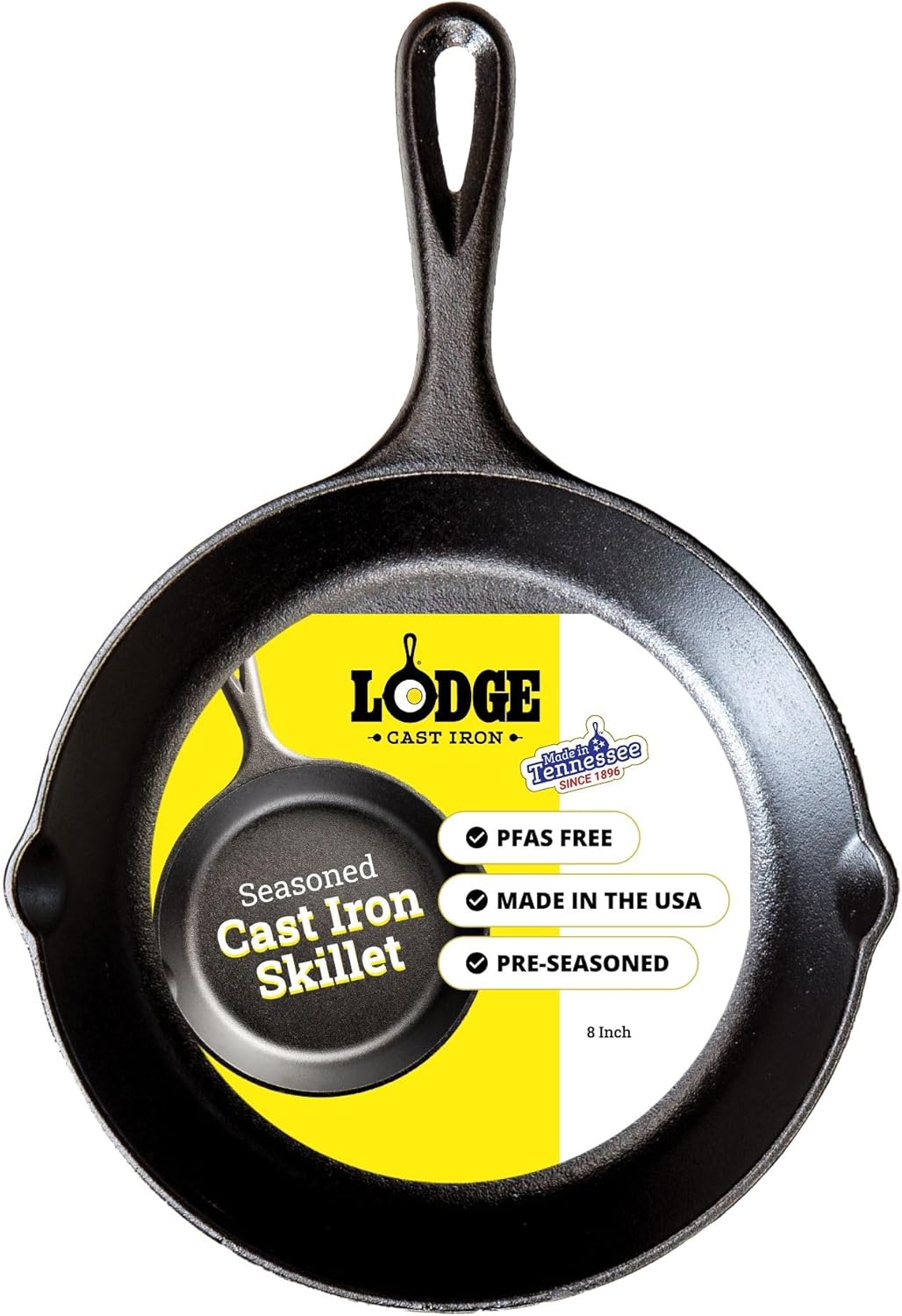12-Inch Pre-Seasoned Cast Iron Skillet