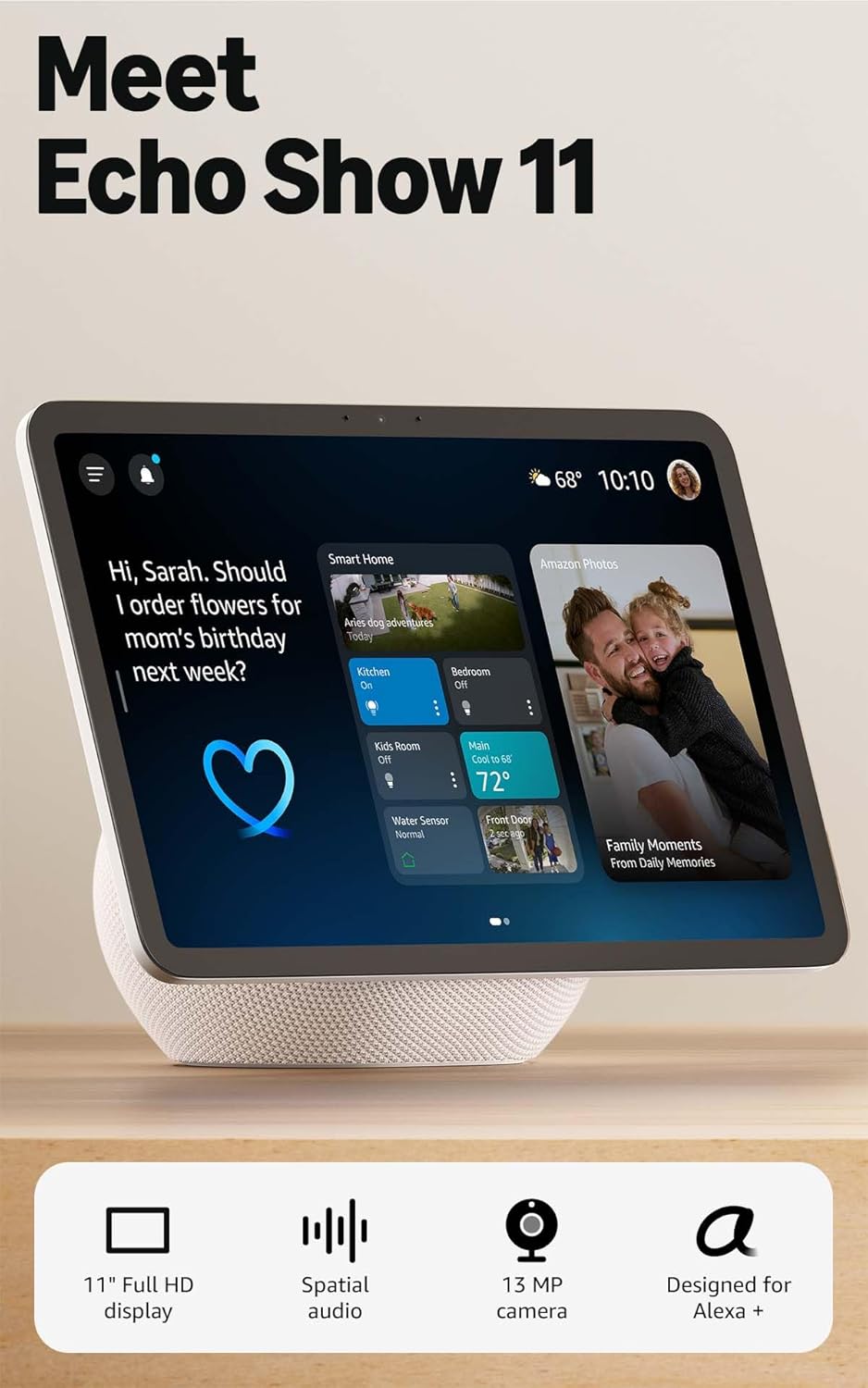 The Hub — Amazon Echo Show 11 (Newest Model) Smart Display