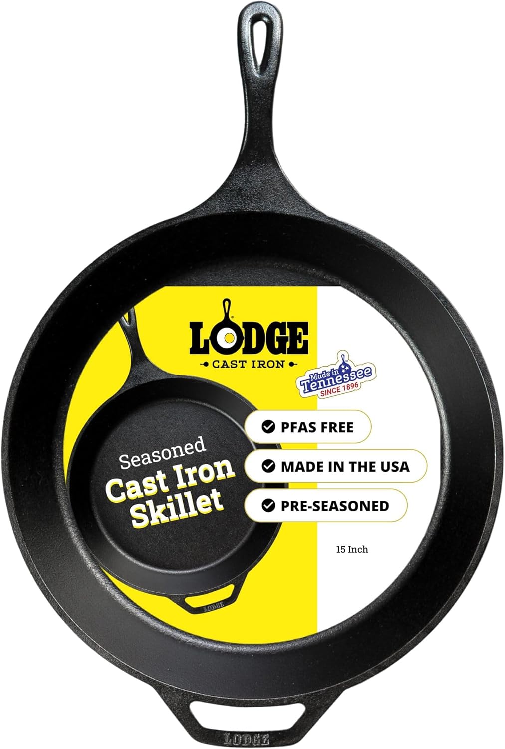 12-Inch Pre-Seasoned Cast Iron Skillet