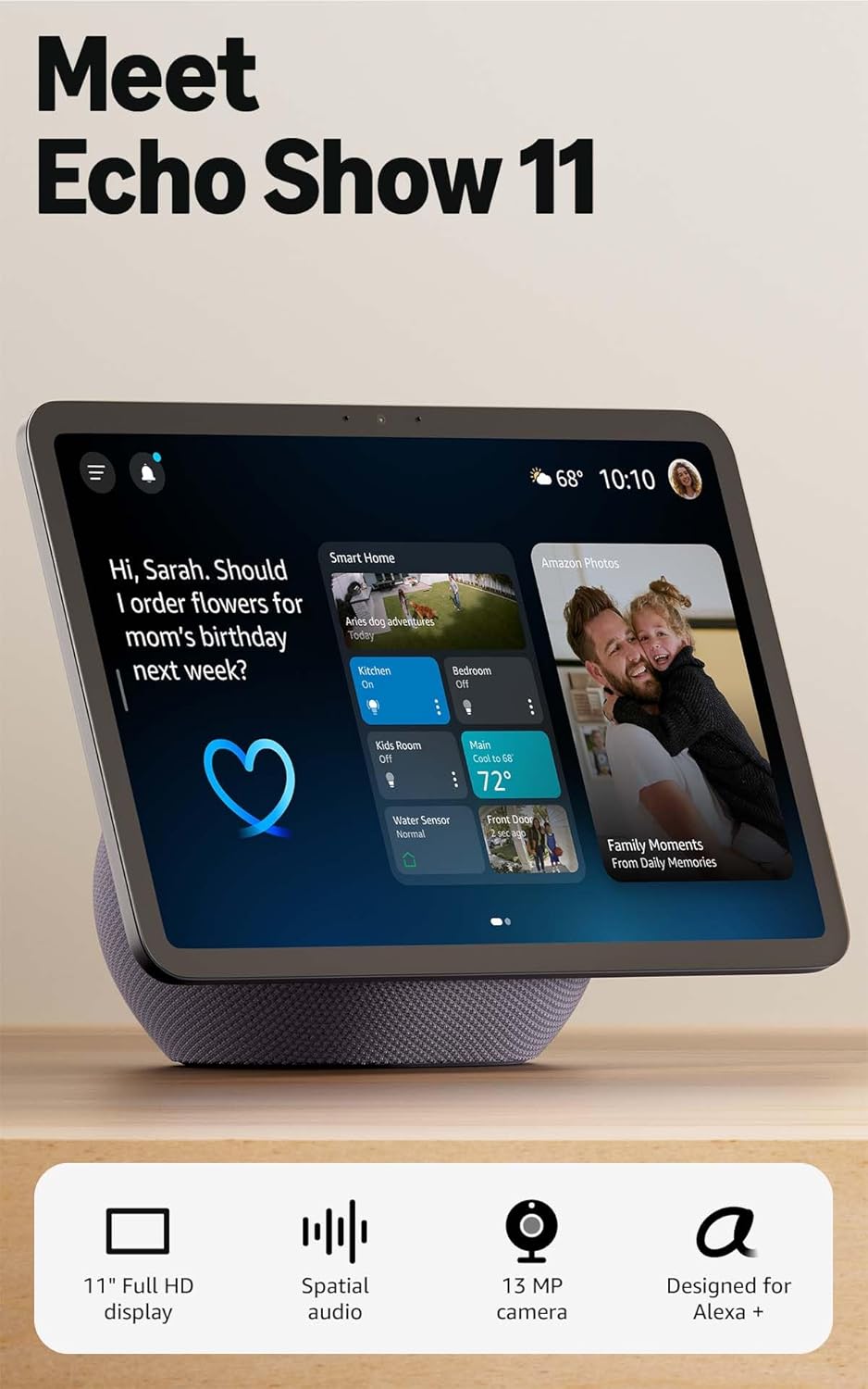 The Hub — Amazon Echo Show 11 (Newest Model) Smart Display