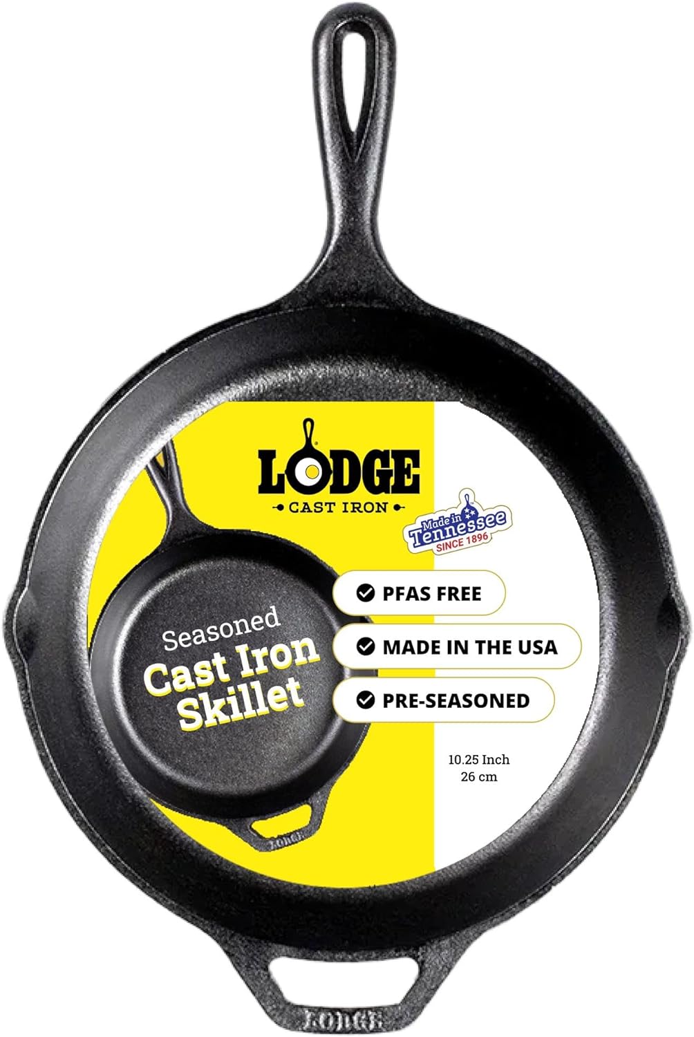 12-Inch Pre-Seasoned Cast Iron Skillet