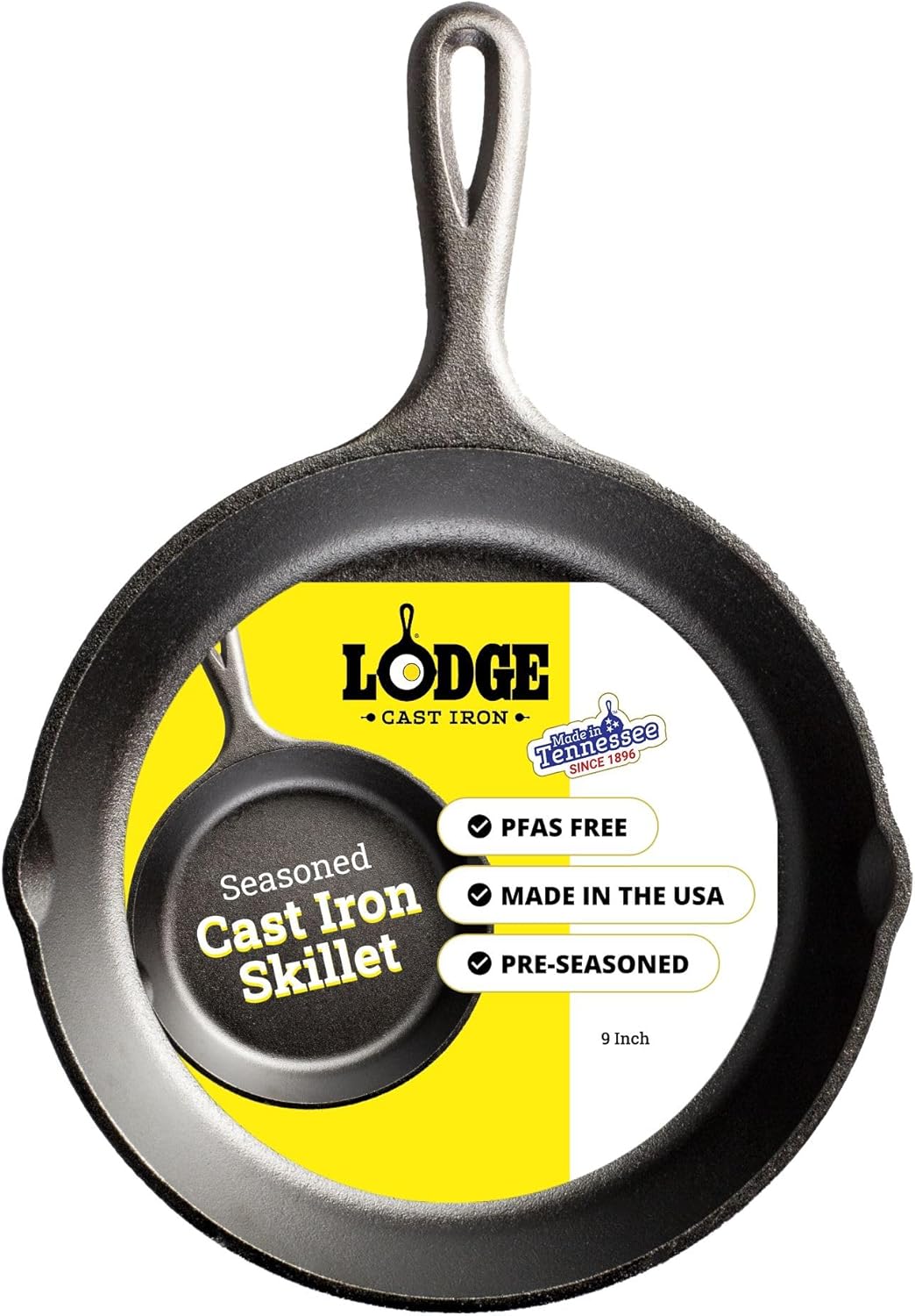 12-Inch Pre-Seasoned Cast Iron Skillet