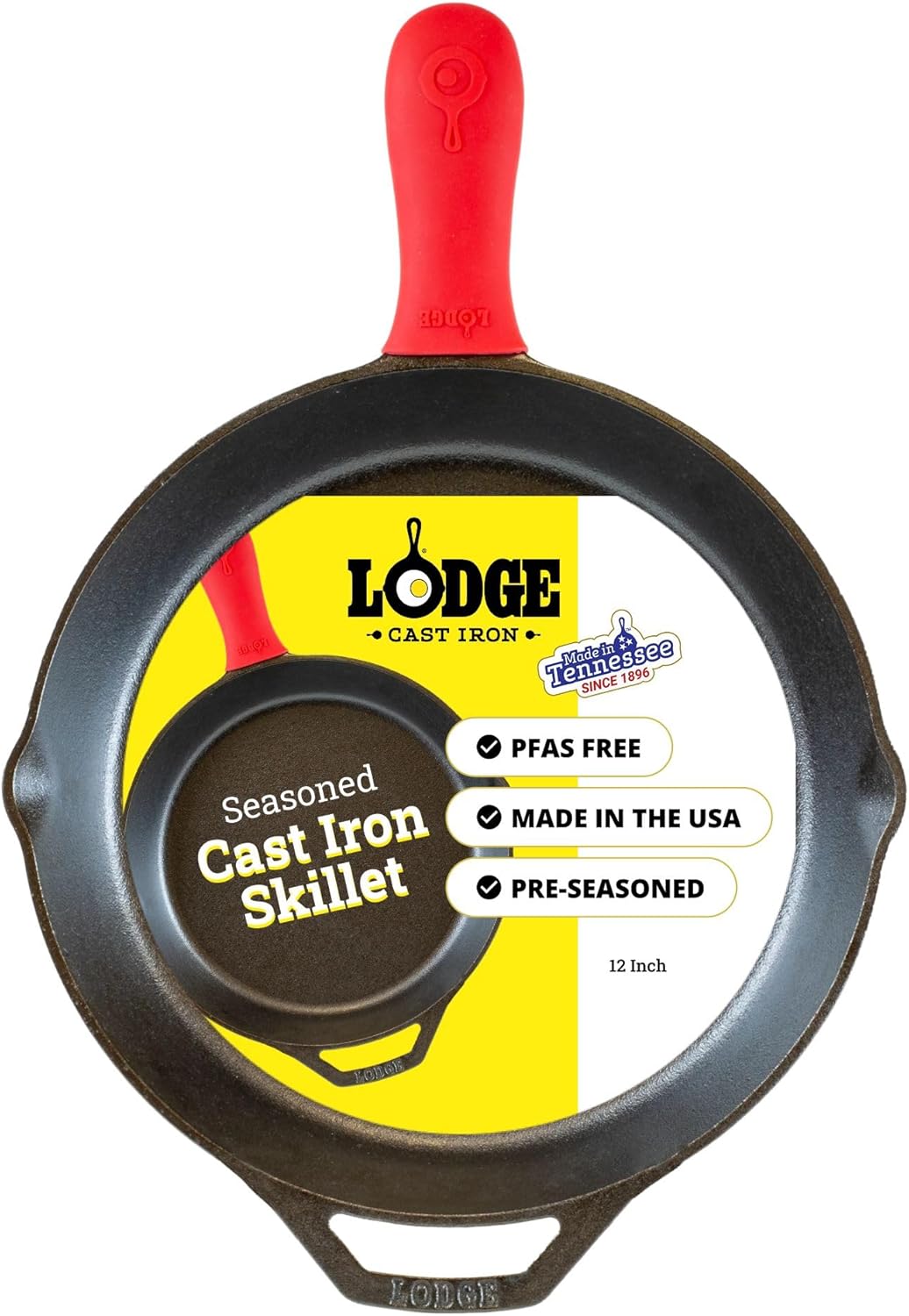 12-Inch Pre-Seasoned Cast Iron Skillet