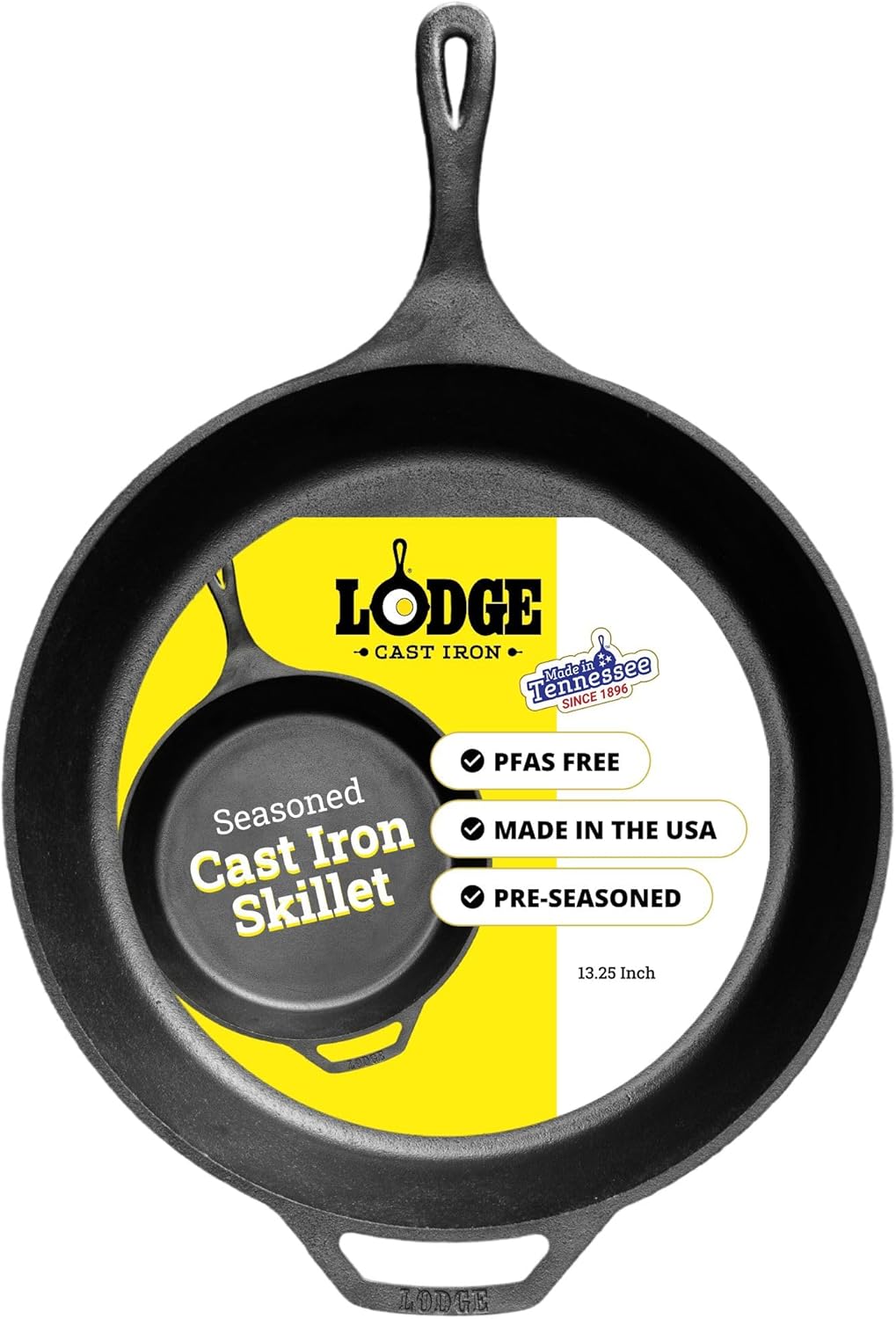 12-Inch Pre-Seasoned Cast Iron Skillet