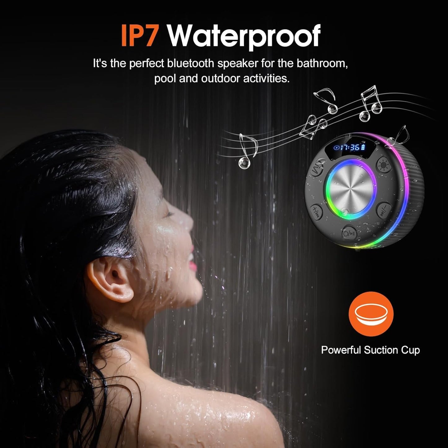 Waterproof Bluetooth Shower Speaker