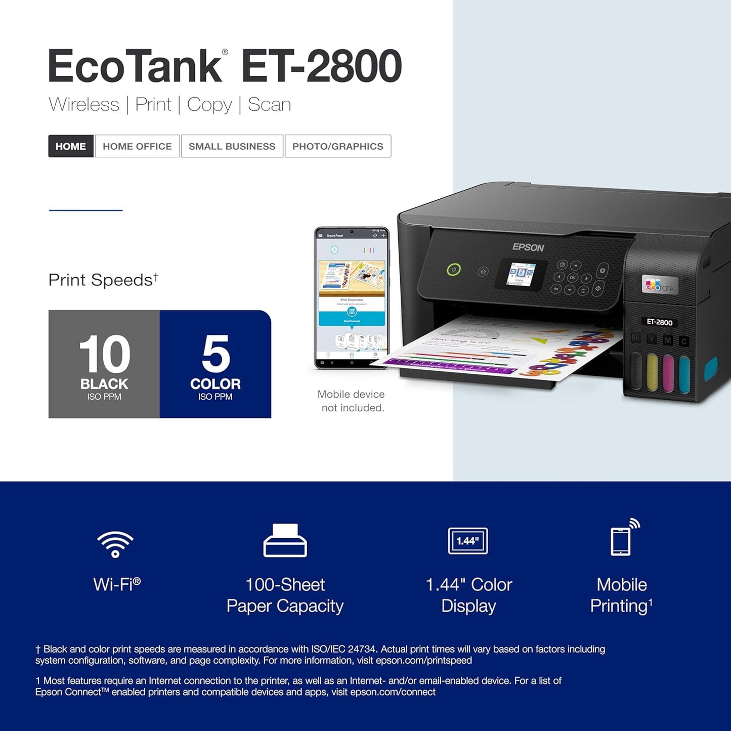 The Command Center — Epson EcoTank ET-2800 Wireless Printer