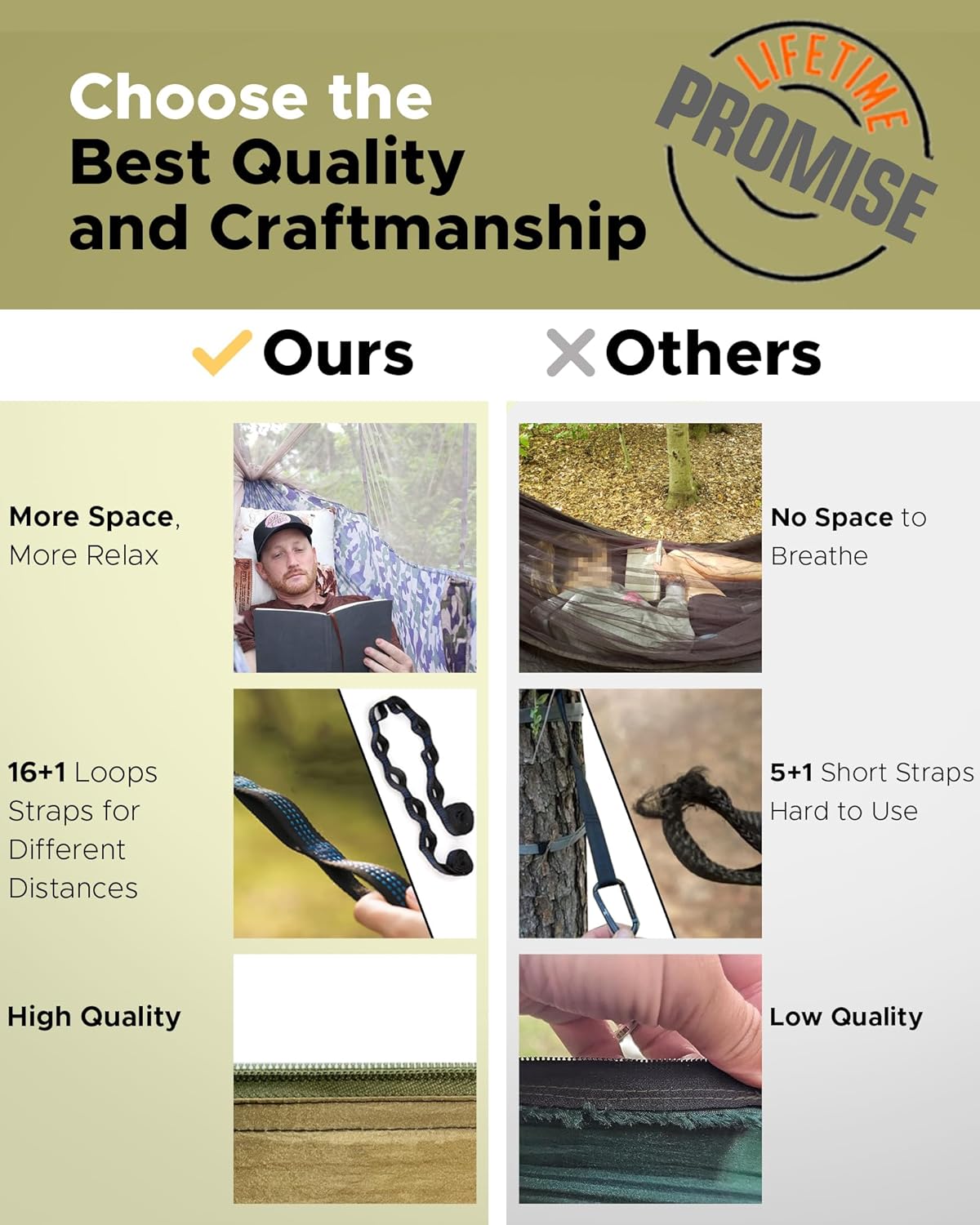 Camping Hammock with Mosquito Net