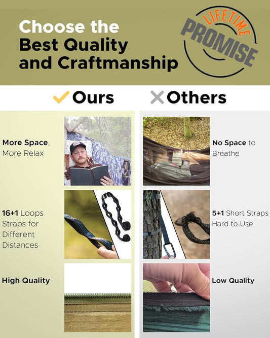 Camping Hammock with Mosquito Net