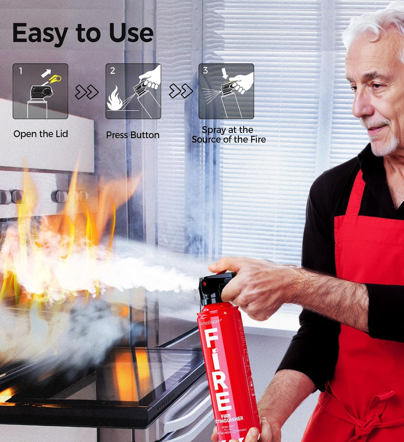 Home & Kitchen Fire Extinguisher 2-Pack