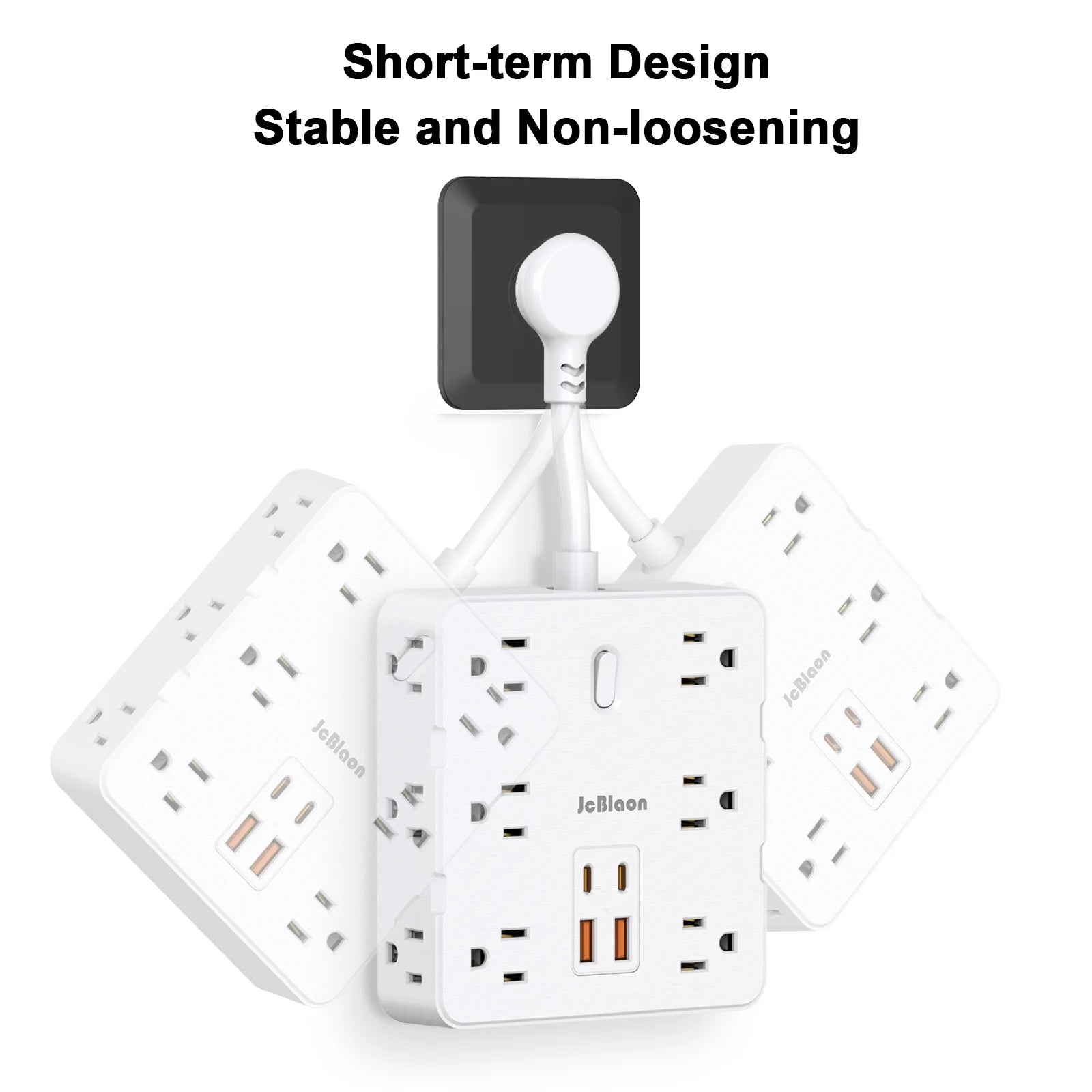 Power Up Your Space: Ultimate Surge Protector Power Strip with USB Ports, 12 Outlets, and Wall-Mount Design for Effortless Charging