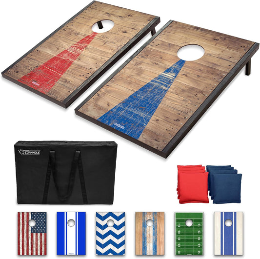 Classic Cornhole Set — 2 Boards, 8 Bean Bags, Carrying Case