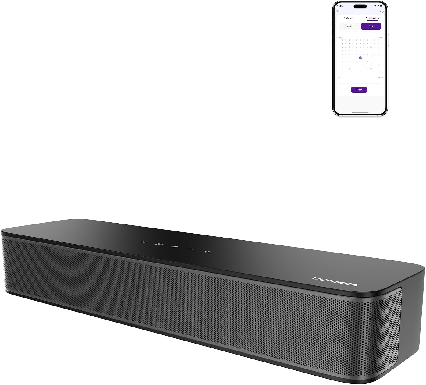 2.1ch Sound Bar with Wireless Subwoofer — 240W, App Control, Dolby Atmos