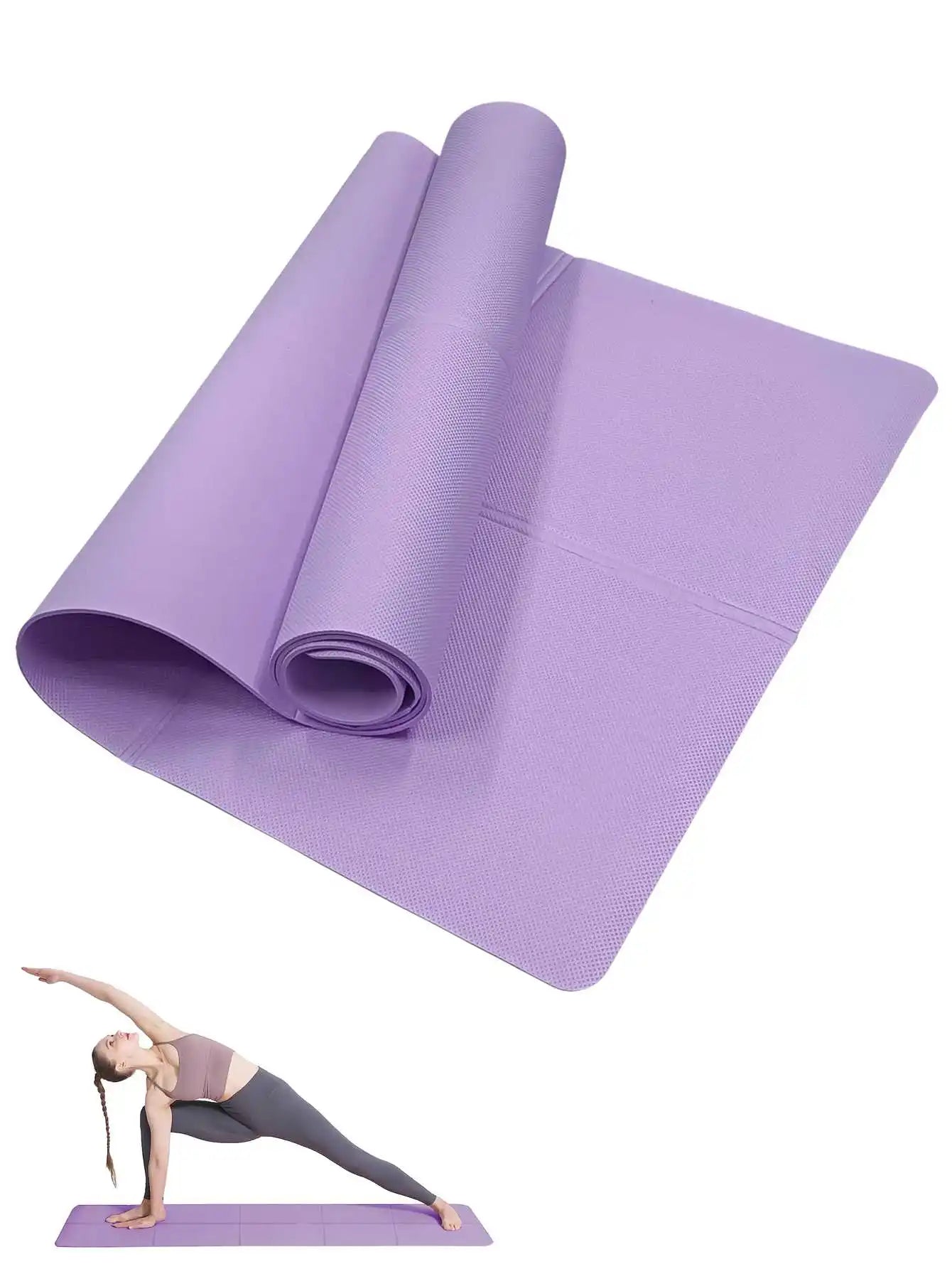 Elevate Your Workouts with Our Premium Non-Slip Yoga Mat - Perfect for Pilates & Fitness, Available in 3 Thickness Options for Ultimate Comfort!