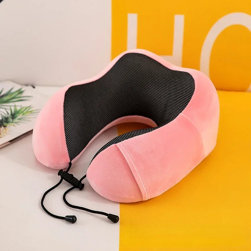 Ultimate U-Shaped Memory Foam Neck Pillow – Soft Massage Travel & Sleep Support for Comfort on Flights and Wellness at Home