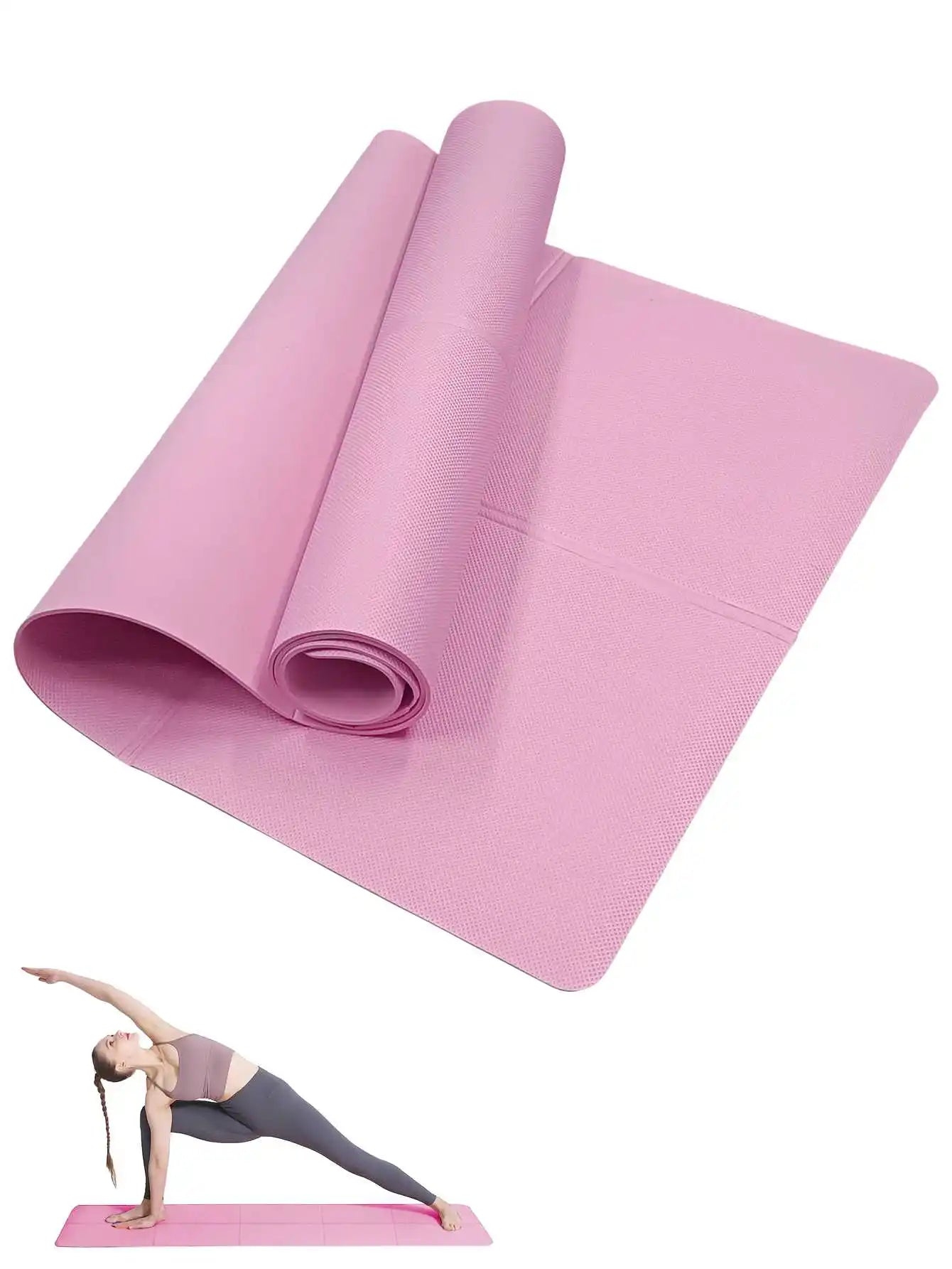 Elevate Your Workouts with Our Premium Non-Slip Yoga Mat - Perfect for Pilates & Fitness, Available in 3 Thickness Options for Ultimate Comfort!