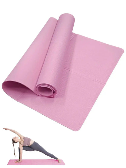 Elevate Your Workouts with Our Premium Non-Slip Yoga Mat - Perfect for Pilates & Fitness, Available in 3 Thickness Options for Ultimate Comfort!