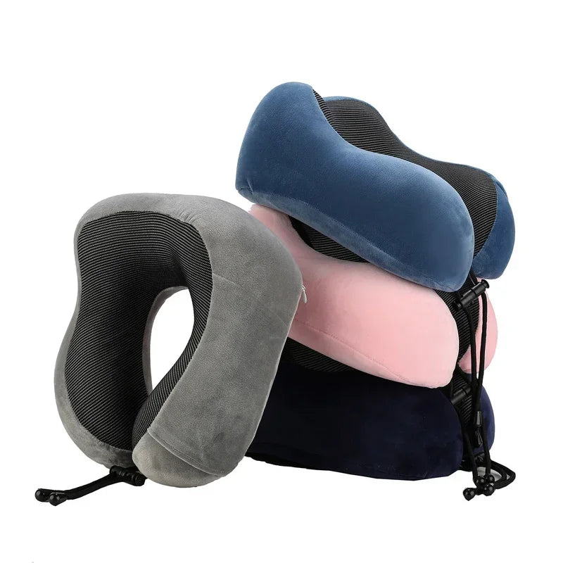 Ultimate U-Shaped Memory Foam Neck Pillow – Soft Massage Travel & Sleep Support for Comfort on Flights and Wellness at Home