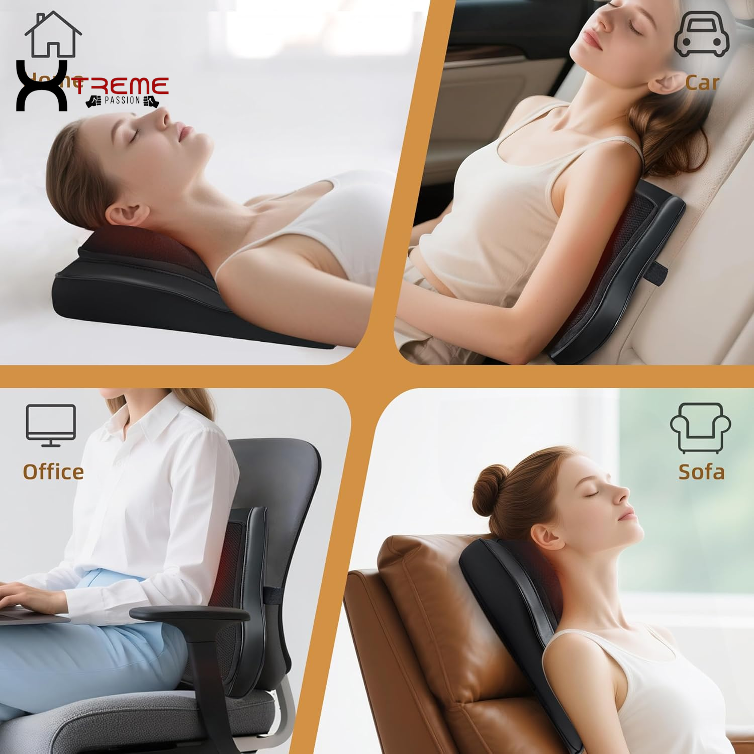 Experience Ultimate Relaxation with the 4D Shiatsu Back Massager - Your Go-To Solution for Neck and Back Pain Relief!
