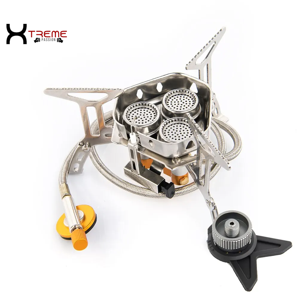 Portable High-Power Camping Gas Stove - Perfect for Picnics, Barbecues, and Outdoor Adventures!
