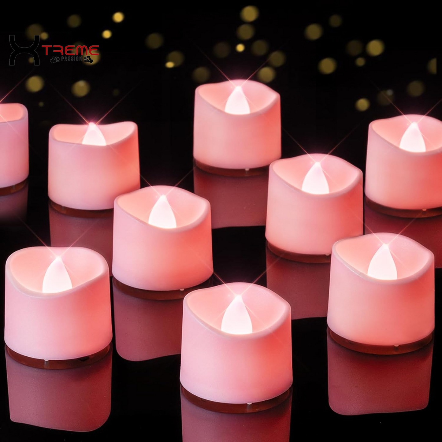 24Pcs Flickering Flameless LED Tea Lights - 200+ Hours of Battery-Operated Ambiance for Weddings, Anniversaries, Halloween, and Christmas Decor