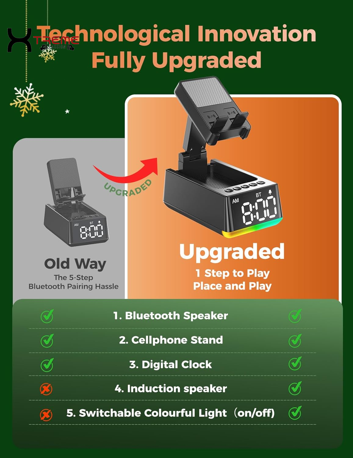 Transform Your Sound Experience: Induction Bluetooth Speaker with HD Audio - The Ultimate Gift for Every Occasion!