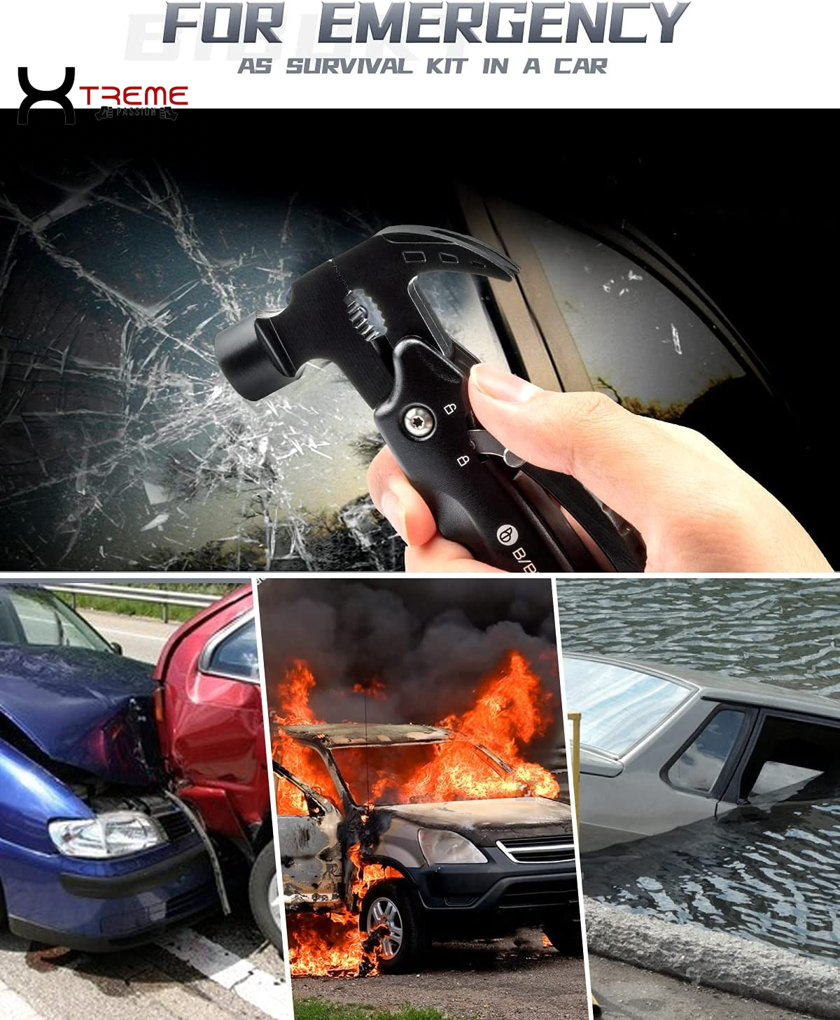 Professional Survival Multi-Tool - 15-in-1 Adventure Kit